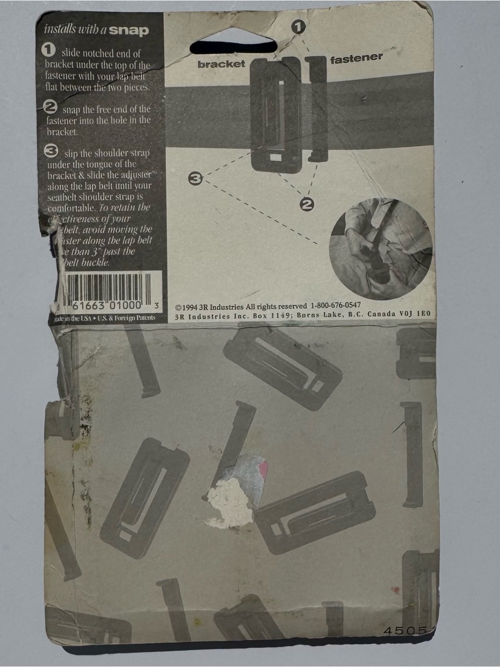 Vintage 1994 Shoulder Strap Adjusters - Black NIP Automobile Accessory Quirky - Picture 3 of 4